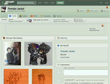 Tablet Screenshot of female-jackal.deviantart.com