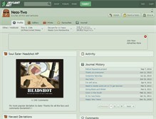 Tablet Screenshot of neos-two.deviantart.com
