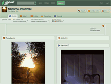Tablet Screenshot of nocturnal-insomniac.deviantart.com