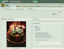 Tablet Screenshot of emilu.deviantart.com
