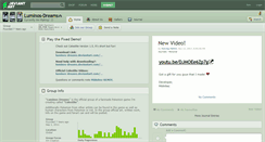 Desktop Screenshot of luminos-dreams.deviantart.com