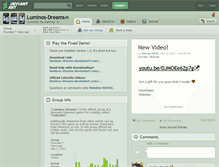 Tablet Screenshot of luminos-dreams.deviantart.com