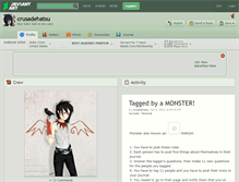 Tablet Screenshot of crusadehatsu.deviantart.com