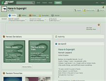 Tablet Screenshot of hana-is-supergirl.deviantart.com