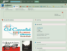 Tablet Screenshot of cre8tym3.deviantart.com