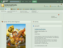 Tablet Screenshot of goldengoatstudios.deviantart.com