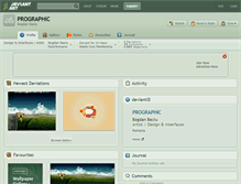 Tablet Screenshot of prographic.deviantart.com