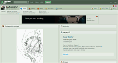 Desktop Screenshot of lady-zephyr.deviantart.com