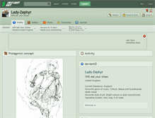 Tablet Screenshot of lady-zephyr.deviantart.com