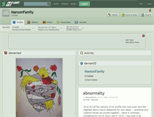 Tablet Screenshot of mansonfamily.deviantart.com