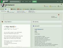 Tablet Screenshot of goth-demonv2.deviantart.com