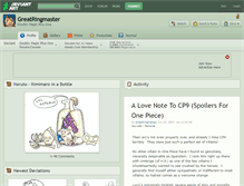 Tablet Screenshot of greatringmaster.deviantart.com