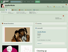 Tablet Screenshot of amelia-nicole.deviantart.com