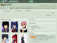 Tablet Screenshot of gaara240497.deviantart.com