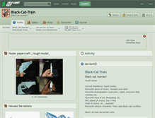 Tablet Screenshot of black-cat-train.deviantart.com