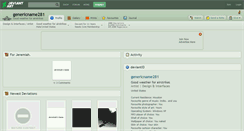 Desktop Screenshot of genericname281.deviantart.com