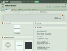 Tablet Screenshot of genericname281.deviantart.com
