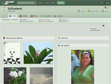 Tablet Screenshot of djfirehawk.deviantart.com