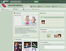 Tablet Screenshot of cartoonboxingclub.deviantart.com