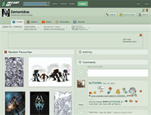 Tablet Screenshot of demonidras.deviantart.com