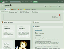 Tablet Screenshot of amazon281.deviantart.com