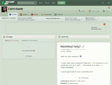Tablet Screenshot of claire-kaede.deviantart.com