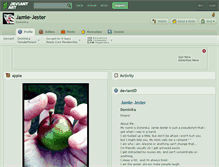 Tablet Screenshot of jamie-jester.deviantart.com