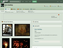 Tablet Screenshot of lens-monkey.deviantart.com