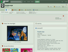 Tablet Screenshot of koyasu-aya.deviantart.com