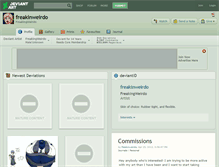 Tablet Screenshot of freakinweirdo.deviantart.com