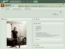 Tablet Screenshot of manolin7.deviantart.com