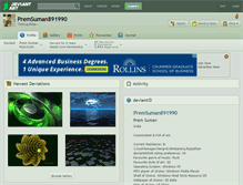 Tablet Screenshot of premsuman891990.deviantart.com