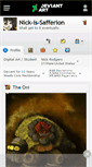 Mobile Screenshot of nick-is-safferion.deviantart.com