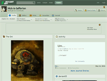 Tablet Screenshot of nick-is-safferion.deviantart.com