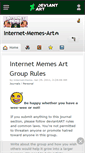 Mobile Screenshot of internet-memes-art.deviantart.com