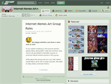 Tablet Screenshot of internet-memes-art.deviantart.com
