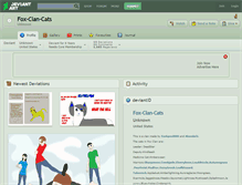 Tablet Screenshot of fox-clan-cats.deviantart.com