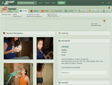 Tablet Screenshot of nanisjc.deviantart.com
