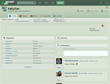 Tablet Screenshot of kattyshan.deviantart.com