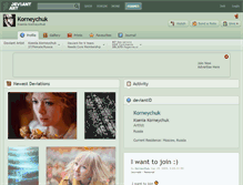 Tablet Screenshot of korneychuk.deviantart.com
