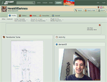 Tablet Screenshot of heraldofdarkness.deviantart.com