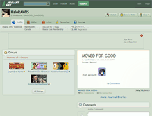 Tablet Screenshot of halorawrs.deviantart.com