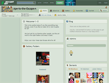 Tablet Screenshot of ape-to-the-escape.deviantart.com