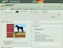 Tablet Screenshot of hedgehogz276.deviantart.com