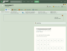 Tablet Screenshot of bunnystar11.deviantart.com