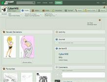 Tablet Screenshot of cyberwill.deviantart.com