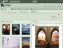 Tablet Screenshot of amblygon.deviantart.com
