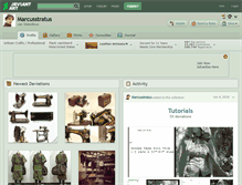 Tablet Screenshot of marcusstratus.deviantart.com
