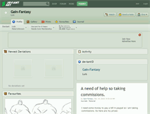 Tablet Screenshot of gain-fantasy.deviantart.com