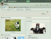 Tablet Screenshot of manira.deviantart.com